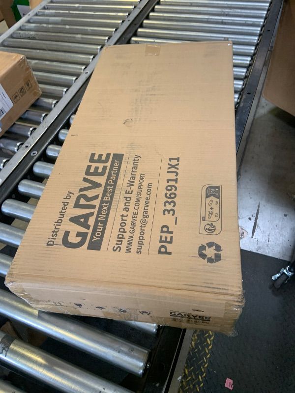 Photo 1 of  Garvee 28" Computer Tower Stand, 2-Tier 11 Level Height Adjustable PC Stand with Line Storage Rack, Mobile Rolling CPU Holder, Perfect for Office, Laptop Desk(22.83"-34.1"), Rustic Black
