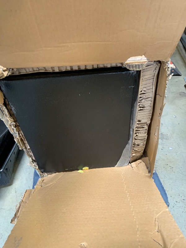 Photo 1 of Amazon Basics Fire Resistant Security Safe with Electronic Keypad, Anti-theft Protection for Important Documents and Valuables, 2.1 Cubic Feet, 16.93"W x 13.8"D x 25.98"H, Black