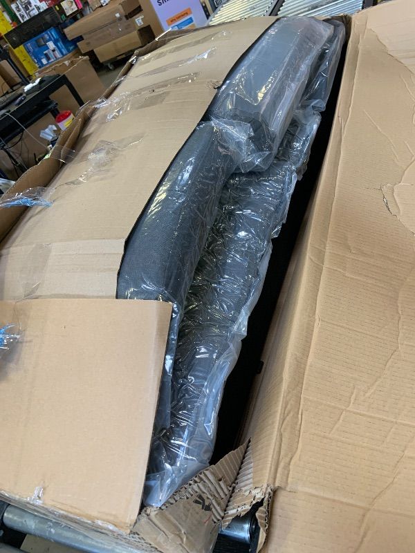 Photo 1 of Homall 3 Seat Couch L Shape Sofa with Side Storage Pockage, Sectional Couches with Reversible Ottoma, Upholstered Sofa for Living Room and Small Spaces (Linen Fabric, Graphite Grey)