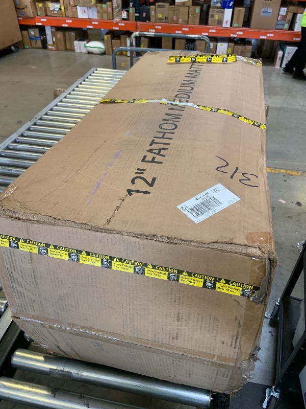 Photo 1 of FATHOM Medium Queen Mattress 12 Inch Memory Foam Mattress Queen Size Bed in a Box for Back Pain Relief and Cool Sleep with Gel Foam and Removeable Fiberglass Free Cover, CertiPUR-US Certified