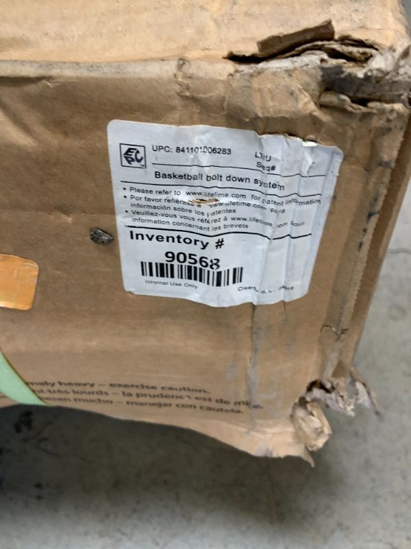 Photo 1 of Lifetime Crank Adjust In Ground Tempered Glass Basketball Hoop, 54", Clear (factory sealed) 