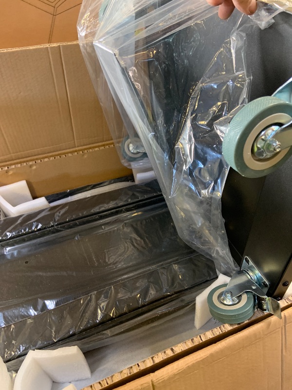 Photo 1 of AxcessAbles 30U 19-Inch Rolling IT Server Rack 550LB Heavy Duty Open Frame with Removable Side Panels Large 3-Inch Wheels for Servers Networking and Audio-Video Equipment Includes 5mm and 6mm Screws