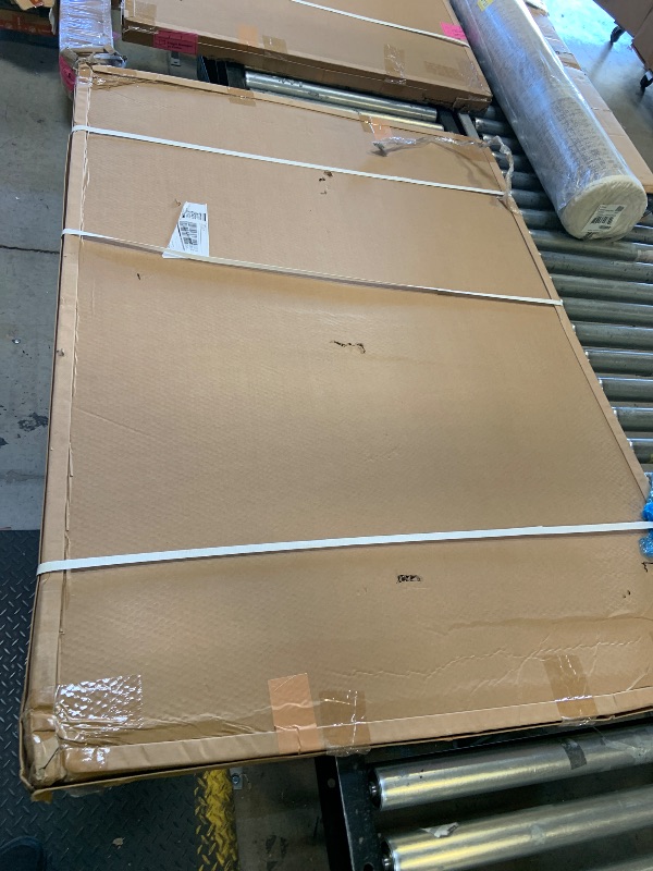 Photo 1 of Amazon Basics Glass Dry-Erase Board, Magnetic Frameless Whiteboard, 48W'' x 36H'' (factory sealed) 