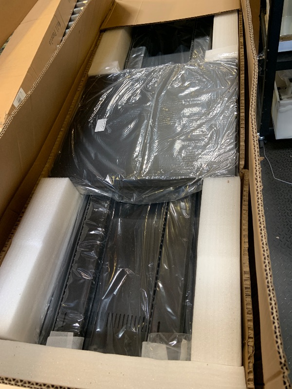 Photo 1 of AxcessAbles 30U 19-Inch Rolling IT Server Rack 550LB Heavy Duty Open Frame with Removable Side Panels Large 3-Inch Wheels for Servers Networking and Audio-Video Equipment Includes 5mm and 6mm Screws