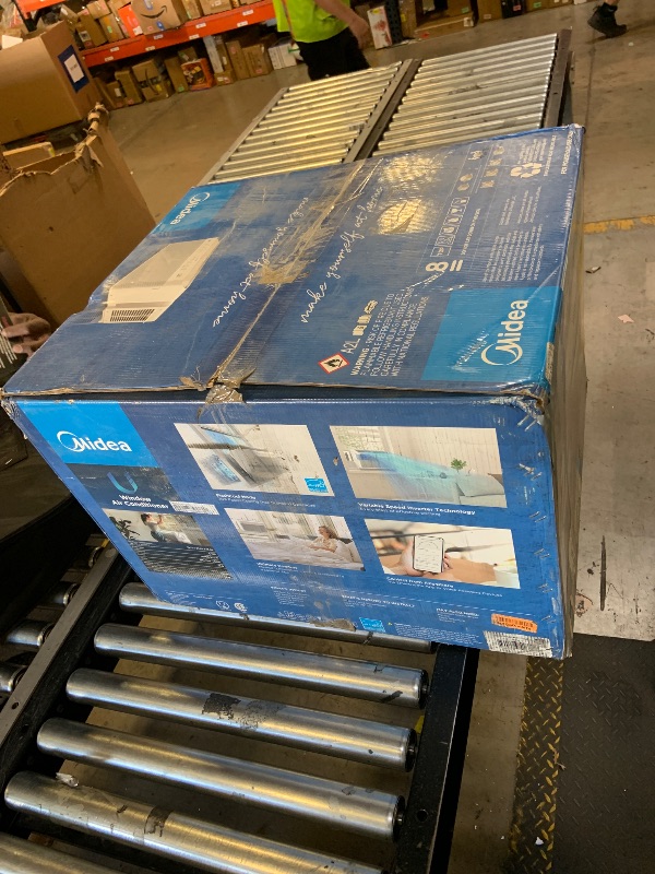 Photo 1 of Midea 8,000 BTU U Shaped Smart Inverter Window Air Conditioner - Cools 350 Sq Ft, Ultra Quiet with Open Window Flexibility - Alexa/Google Assistant Compatible - 37% Energy Savings, Remote (Updated)