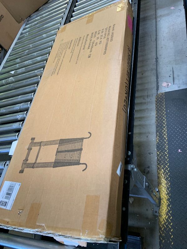 Photo 1 of JADDUO Telescoping Ladder,27.9 FT Extension Ladder,Aluminum Lightweight Telescopic Ladder with 2 Triangle Stabilizers, Telescoping Attic Ladders RV Ladders for Travel