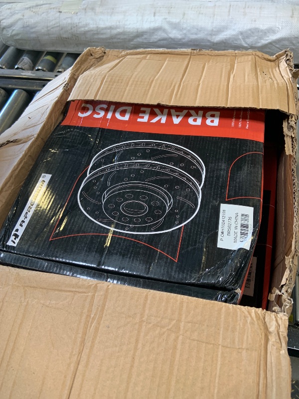 Photo 1 of A-Premium Front and Rear Drilled and Slotted Disc Brake Rotors + Ceramic Pads Kit Compatible with Select Cadillac Models - ATS 2013-2015, 12-PC Set