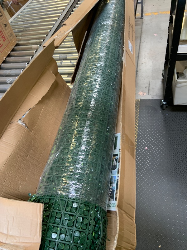 Photo 1 of ODTORY Artificial Ivy Privacy Fence Wall Screen: 6FT X 12FT (72 sqft) UV-Anti Faux Boxwood Roll Panels Greenery Backdrop Ivy Vine Leaf Hedges Fence Panels for Indoor Outdoor Green Decor