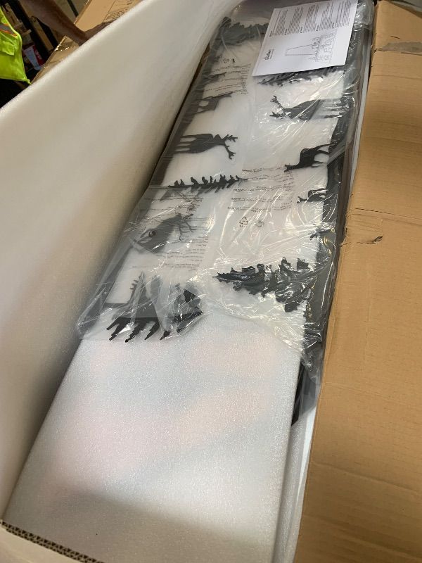 Photo 1 of Wellmet Tiffany Pool Table Light, 60 Inch Vintage Billiards Light Fixture for 7ft 8ft 9ft Pool Table, 4-Light Rustic Farmhouse Deer Elk Chandeliers for Dining Room, Snooker Table, Game Room, Cabin