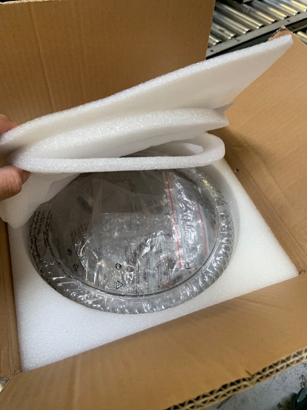 Photo 1 of Enjoy the lights 11.8 Inch Gold Semi Flush Mount Ceiling Light, 3-Light Hallway Light Fixture with Seeded Glass Shade, Mid-Century Modern Ceiling Light for Kitchen, Entryway, Foyer, Passage