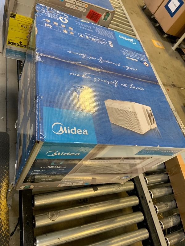 Photo 1 of Midea 12,000 BTU U Shaped Smart Inverter Window Air Conditioner - Cools 550 Sq Ft, Ultra Quiet with Open Window Flexibility - Alexa/Google Assistant Compatible - 35% Energy Savings, Remote (Updated)