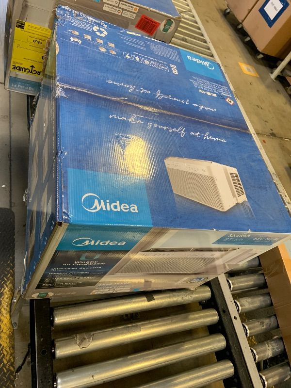 Photo 1 of Midea 12,000 BTU U Shaped Smart Inverter Window Air Conditioner - Cools 550 Sq Ft, Ultra Quiet with Open Window Flexibility - Alexa/Google Assistant Compatible - 35% Energy Savings, Remote (Updated)