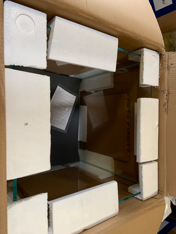 Photo 1 of LANDEN 31 Gallon Cube Rimless Low Iron Aquarium Fish Tank,19.7" L × 19.7" W × 19.7" H (50cm x 50cm x50cm) 8mm Thickness with Nano Foam Leveling Mat Included