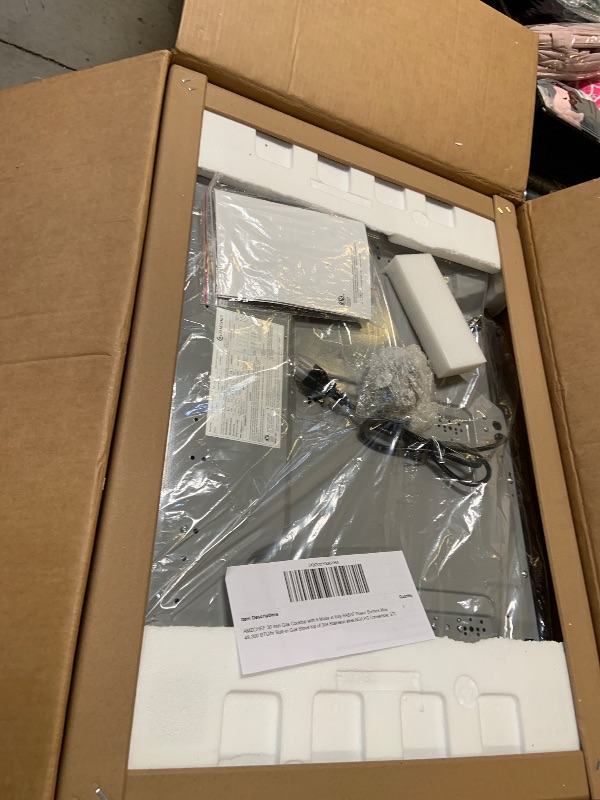 Photo 1 of AMZCHEF 30 inch Gas Cooktop with 5 Made in Italy SABAF Power Burners.Max 48,300 BTU/hr Built-in Gas Stove top of 304 Stainless steel,NG/LPG Convertible, ETL.