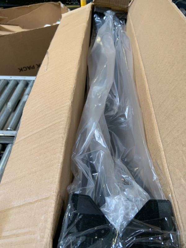 Photo 1 of HOMEKAYT Metal Table Legs H28'' x W24'' Desk Legs Heavy Duty Furniture Legs Multiple Uses for Dinning,Kitchen Table-(Set of 2,Black)