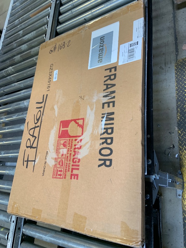 Photo 1 of LAWADA Window Pane Wall Mirror, 36"x24" Wall Mounted Window Mirror for Living Room, Bedroom, Entryway, Dining Room, Home Wall Decor