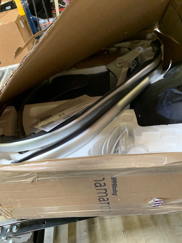 Photo 1 of UPPAbaby Mamaroo Smart Swing – Customizable Soothing Modes with MotionSync Technology – Infant Recline + Bluetooth Enabled – Included Newborn Insert – Jake (Charcoal Mélange)