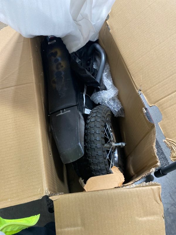 Photo 1 of Razor MX125 Dirt Rocket Electric-Powered Bike with Authentic Motocross Geometry, Rear-Wheel Drive,100-watt, high-Torque, Chain-Driven Motor, for Kids 7+, Blue