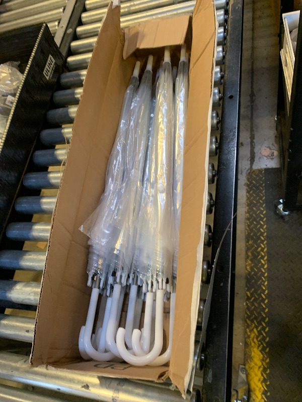 Photo 1 of Kvittra 12 Pack Clear Wedding Umbrellas – 36" Large Transparent Bubble Umbrellas, Auto Open & Windproof with J-Hook Handle – Perfect for Brides, Grooms, Photography, Rain, Travel, Outdoor Events