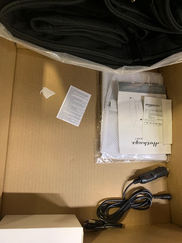 Photo 1 of HOTHUGZ Heated Jacket for Men with 12V 15000mAh Battery Pack, Men's Waterproof Heated Coat, Outdoor Work Electric Jacket, XL