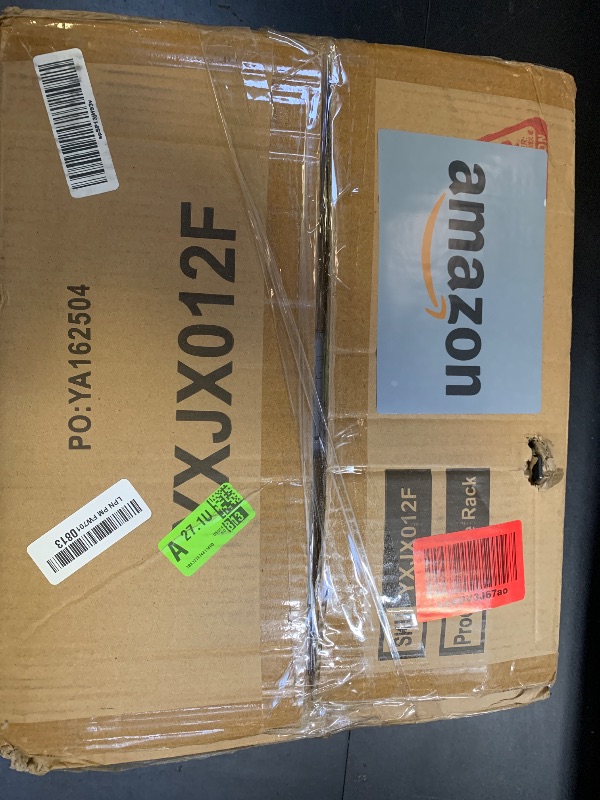 Photo 1 of usikey Shoe Rack, 4 Tier Shoe Storage Organizer with 2 Drawers, Metal Shoe Shelf for 9-12 Pairs of Shoes, with 3 Oxford Fabric Shelves and Wooden Top, Shoe Stand for Entryway, Rustic Brown UNYXJX012F