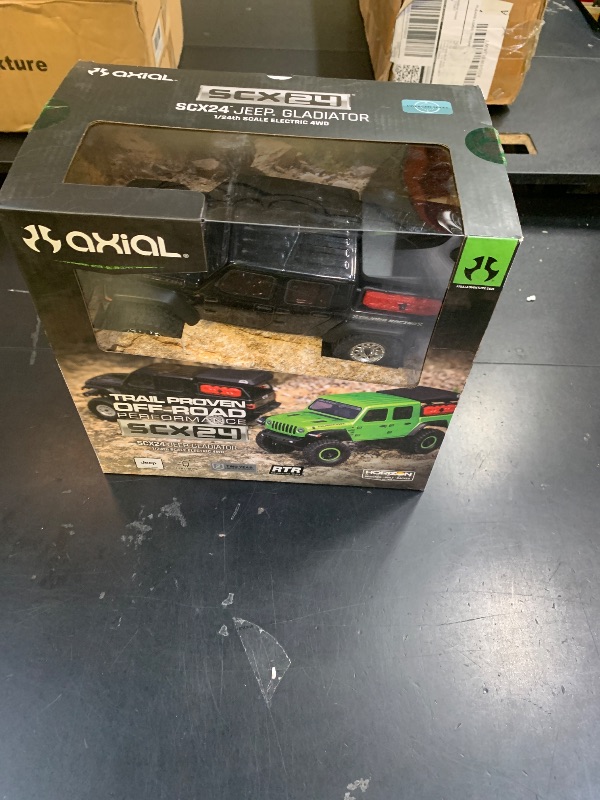Photo 1 of Axial RC Truck SCX24 Jeep Gladiator 4 Wheel Drive Rock Crawler Brushed RTR (Nothing Needed to Complete Ready-to-Run), Black, AXI00005V2T5, Remote Control Car, RC Car, RC Crawler