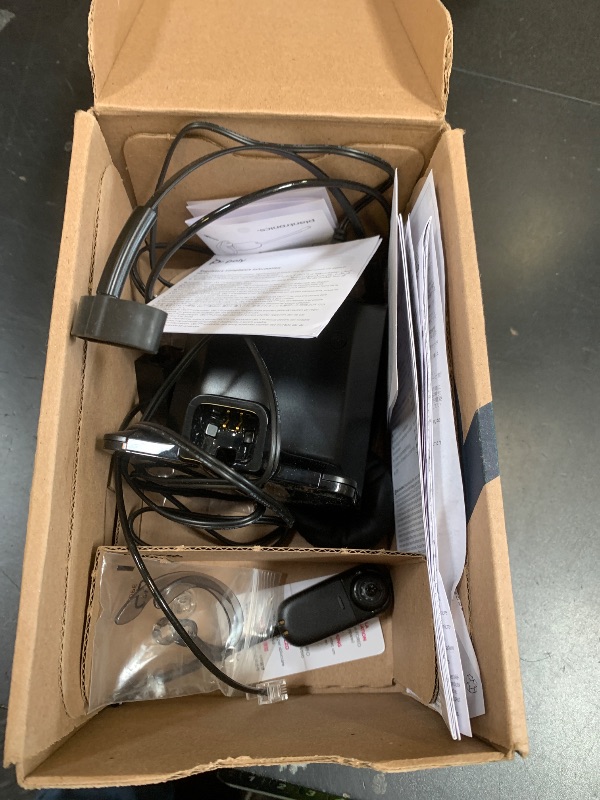 Photo 1 of Poly CS540 Wireless DECT Headset (Plantronics) – Single Ear (Mono) Convertible (3 wearing styles) – Connects to Desk Phone – Noise Canceling Microphone – Amazon Exclusive