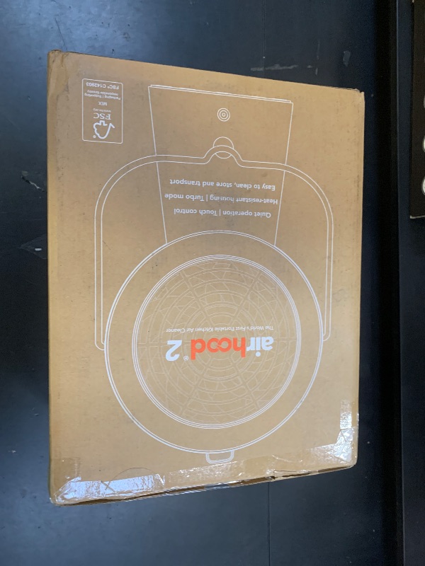 Photo 1 of airhood Portable Range Hood 2 | Corded & Cordless Design (Battery Purchased Separately) | Enhanced Airflow & LED Touch Panel – Perfect for Indoor Cooktops & RV Vents - Cadmium Orange