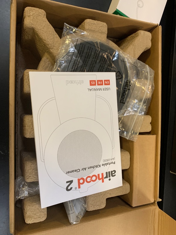 Photo 1 of airhood Portable Range Hood 2 | Corded & Cordless Design (Battery Purchased Separately) | Enhanced Airflow & LED Touch Panel – Perfect for Indoor Cooktops & RV Vents - Cadmium Orange