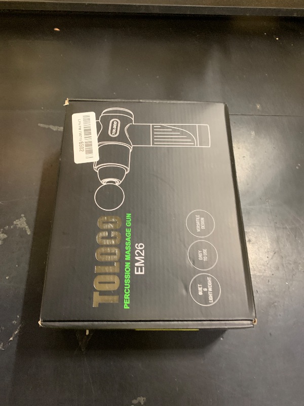 Photo 1 of TOLOCO Massage Gun, Deep Tissue Back Massage for Athletes for Pain Relief, Percussion Massager with 10 Massages Heads & Silent Brushless Motor, Valentines Day Gifts for Him Her, Black
