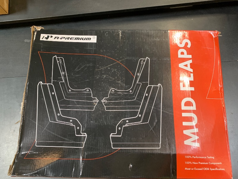 Photo 1 of BestEvMod Upgrade Mud Flaps Splash Guards Compatible with Tesla Cybertruck 2026 2025 2024 Splash Fender OEM Style ABS Winter Sediment Dirt Protection Set of 4 No Need to Drill Full Cover