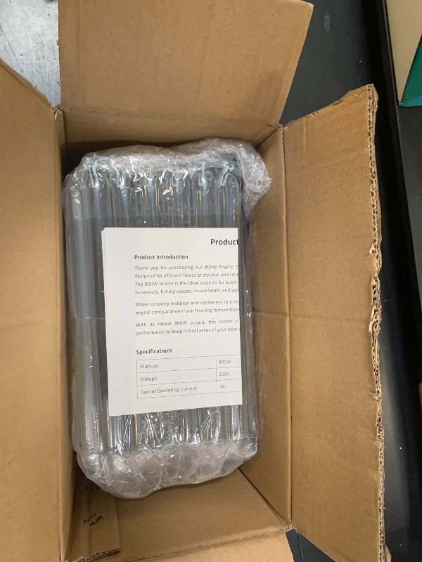 Photo 1 of Boat Engine Compartment Heater 800W with Self-Regulating PTC Element & Automatic Thermostat | Bilge Heater for Boats Up to 35' for Winter Storage, Winter Freeze Protection for RVs, Greenhouses