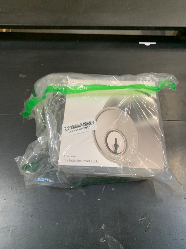 Photo 1 of Level Lock+ WiFi Deadbolt Smart Lock - World's Smallest Smart Lock Plus Apple Home Key - Lock/Unlock Anywhere - Level App for iOS & Android - Works with Apple Home, Alexa, GoogleHome (Satin Nickel)