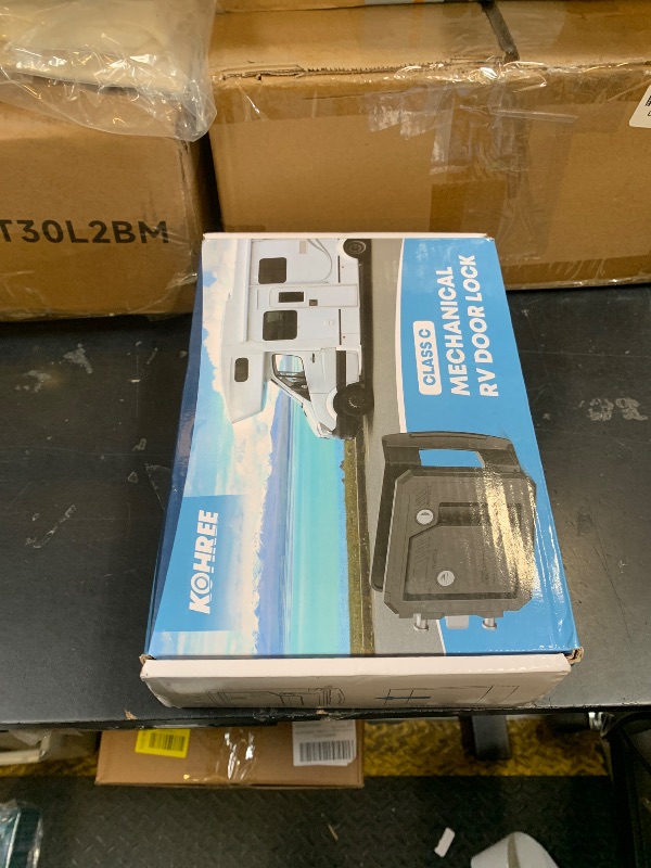 Photo 1 of Kohree Class C Mechanical RV Door Lock Replacement, RV Camper Door Locks, RV Door Latch with 4 Keys, fits Most Class C Class A Campers with 4.25" x 4.50" x 1.25"-1.5" Lock Hole