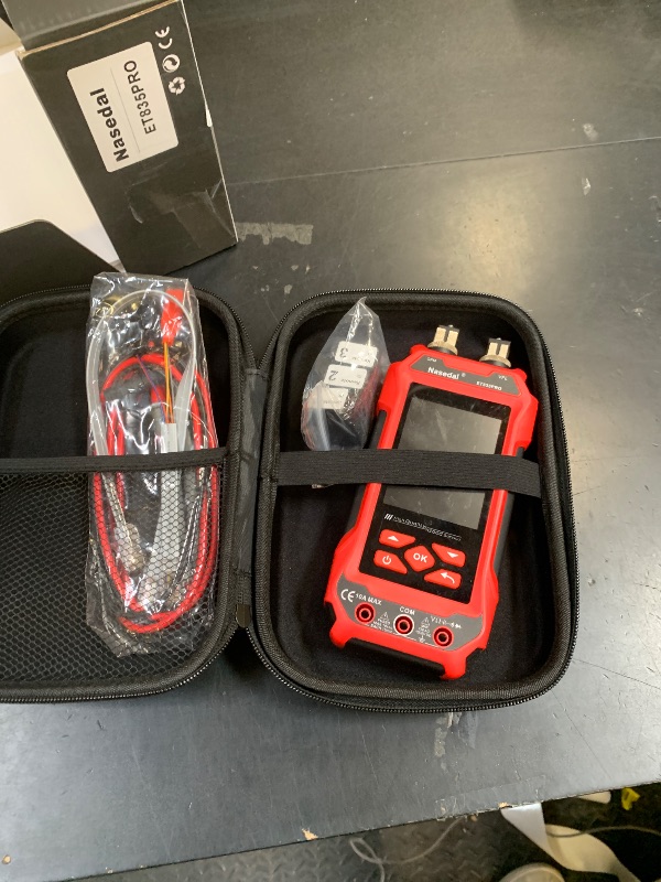 Photo 1 of Network Cable Tester Optical Power Meter VFL Multimeter 4 in 1,Wire Tracer Toner Generator RJ45 CAT5 CAT6 CAT7 CAT8 UTP STP QC Test Cable Length Cable Maping Cable Scan Port Flashng POE Tester