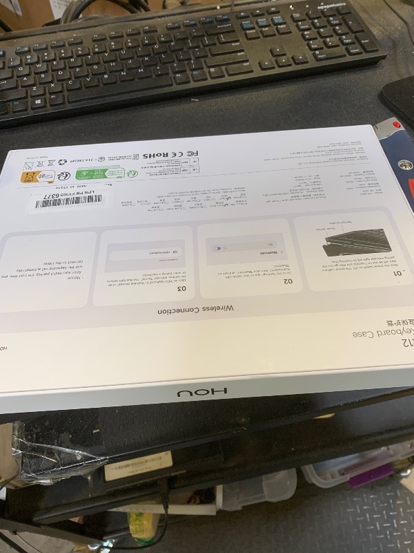 Photo 1 of HOU Keyboard for Samsung Galaxy Tab S10+ Plus/S9+ Plus/S9 FE+ Plus/S8+ Plus/S7+ Plus/S7 FE 12.4" with Magnetic Case,Floating Cantilever,Multi-Function Trackpad,7 Colors Backlit,S Pen Holder,Black