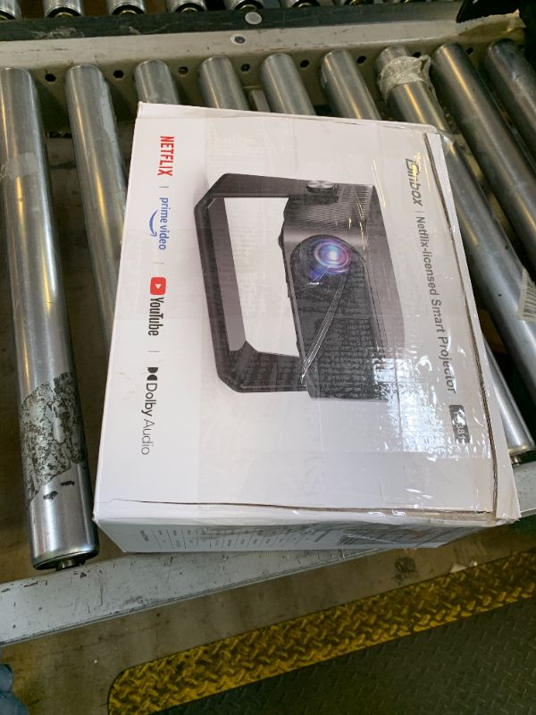 Photo 1 of [2000 ANSI/Auto Focus & Keystone/Built-in APP] 4K Outdoor Projector with Wifi and Bluetooth, Smart Portable Projector with Built in Apps YouTube/PrimeVideo & Dolby, Home Theater Projector with HDR10+