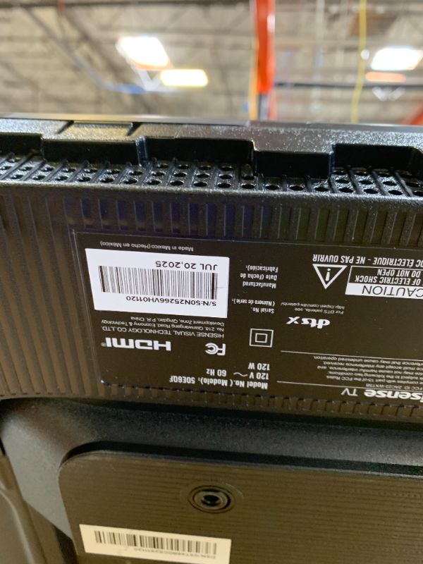 Photo 1 of 50" hisense tv