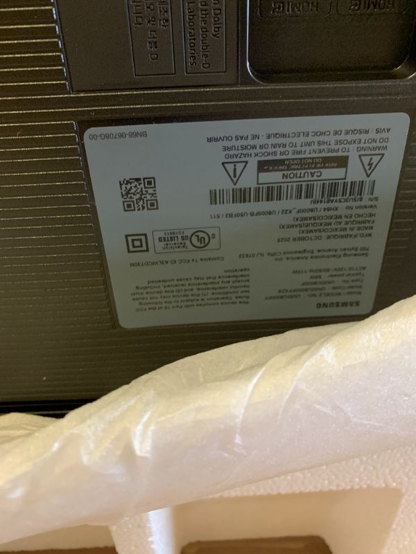 Photo 1 of Samsung 50-Inch Class Crystal UHD U8000F 4K Smart TV (2025 Model) Endless Free Content, Crystal Processor 4K, MetalStream Design, Knox Security, Alexa Built-in