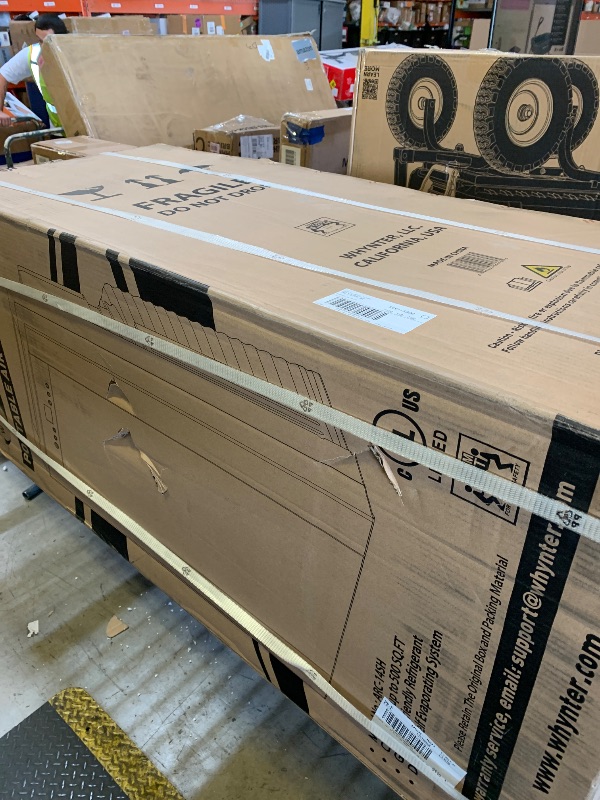 Photo 1 of Whynter Portable Air Conditioner 14,000 BTU & Heater with Dual Hose Dehumidifier & Cooling Fan for 500 Sq Ft Rooms, Includes AC Unit Window Kit, ARC-14SH (9,200 SACC)