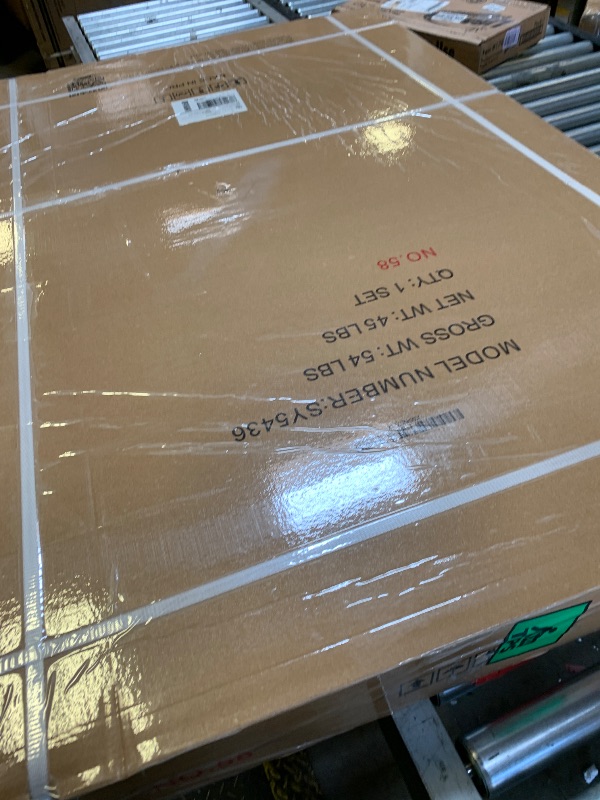 Photo 1 of KPUY Shower Base, 54'' L X 34'' W Shower Pan with Reversible Installation Drain, Slip Resistant Design & Non?Integrated Flange, Carrara White