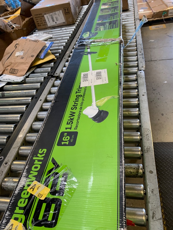 Photo 1 of Greenworks 82V 16" (1.5kW) Brushless Cordless String Trimmer, 2.5Ah Battery and Dual Port Charger (Incompatible with 80V Products)