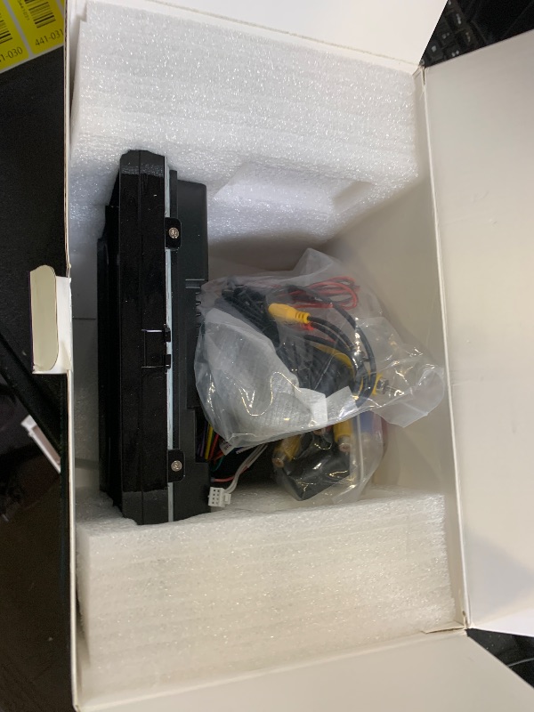 Photo 1 of 10.1 inch Single Din Car Stereo with CarPlay and Android Auto, 10 inch Touch Screen Radio with Mirror Link/1080P/EQ Audio/SWC/Bluetooth +Backup Camera+MIC