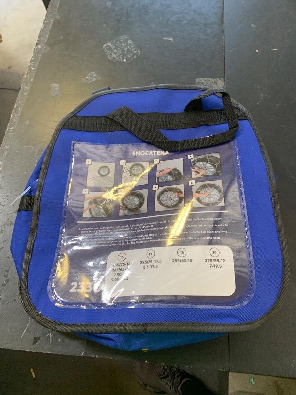 Photo 1 of SNOCATENA Snow Chains for Cars, SUVs & Pickup Trucks – Quick Fit, Easy Installation, Reusable Universal Tire Chains for Winter Emergency Traction (Set of 2)