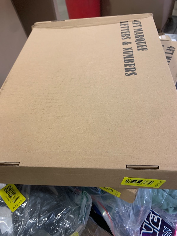 Photo 1 of Ledido 4FT Marquee Light Up Letters B, Easy to Assemble Cool White Marquee Letters 4 Feet Tall for Indoor & Outdoor Events, Large Lighted Letter for Birthday Graduation Baby Shower Party Decorations