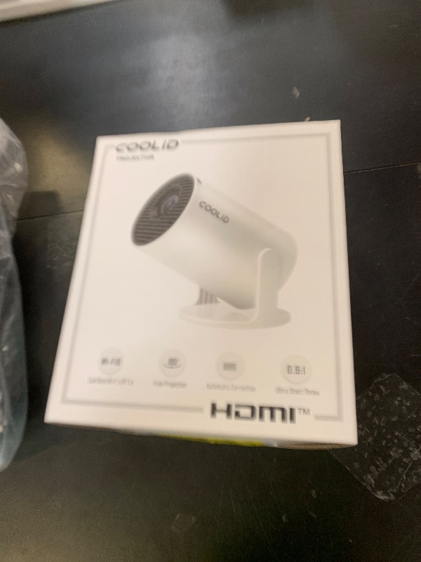 Photo 1 of [Built-in Apps & 2026 Upgraded] Mini Projector Support 4K 1080P Auto Keystone 180° Rotatable with WiFi 6 and Bluetooth 5.4, Projector Portable Compatibile with HDMI/TV Stick/Memory Stick/Laptop-Black