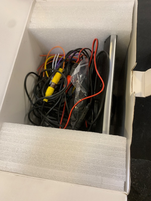 Photo 1 of 10.1 inch Single Din Car Stereo with CarPlay and Android Auto, 10 inch Touch Screen Radio with Mirror Link/1080P/EQ Audio/SWC/Bluetooth +Backup Camera+MIC