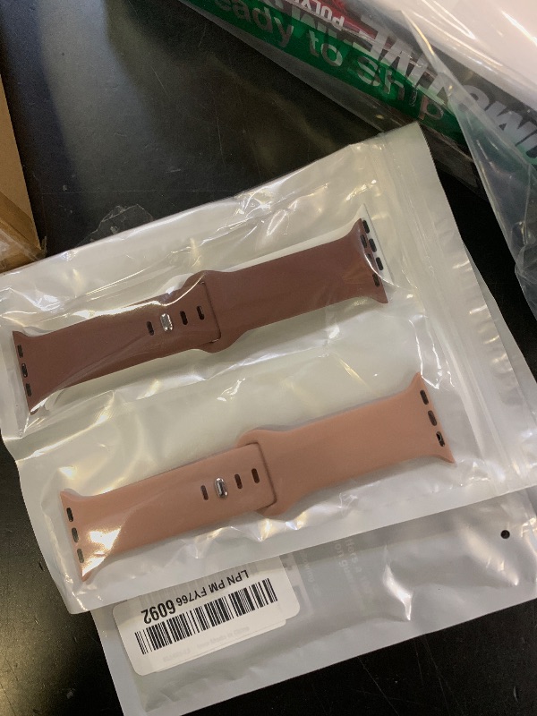 Photo 1 of 10 Pack Silicone Bands Compatible with Apple Watch 38mm 40mm 41mm 42mm 44mm 45mm 46mm 49mm Women Men, Soft Waterproof Replacement Wrist Sport Band for iWatch Series 11 10 9 8 7 6 5 4 3 2 1 SE Ultra