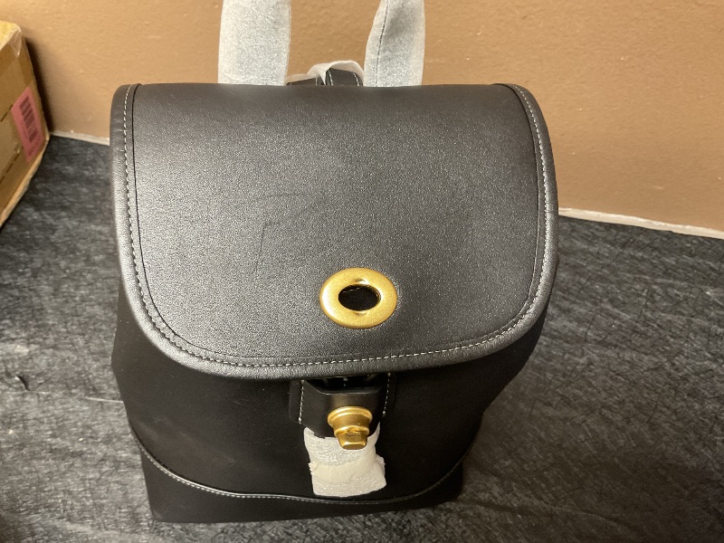 Photo 1 of COACH Women's Turnlock Backpack Black One Size