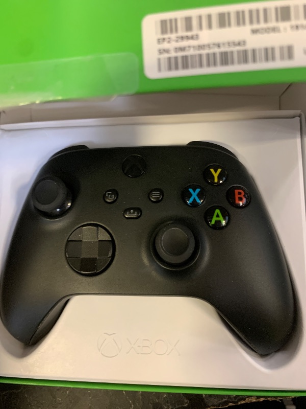 Photo 1 of Xbox Wireless Gaming Controller + USB-C® Cable (2025) – Carbon Black – Play on Xbox, Windows, Android, iOS, FireTV Sticks, Smart TVs, VR Headsets